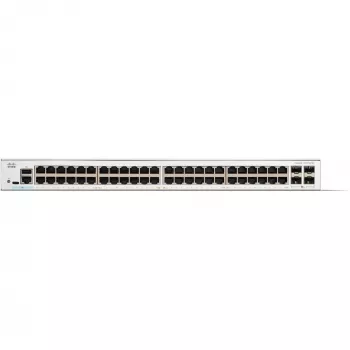 Cisco Catalyst 1300-48T-4X pārvaldīts slēdzis, 48 porti GE, 4x10GE SFP+, ierobežota mūža aizsardzība (C1300-48T-4X)