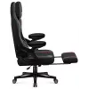 Spēļu krēsls huzaro Force 4.6 — ergonomisks auduma sēdeklis, regulējams augstums un slīpums, jostasvietas atbalsts, maks. 130 kg, sēdekļa platums 41 cm