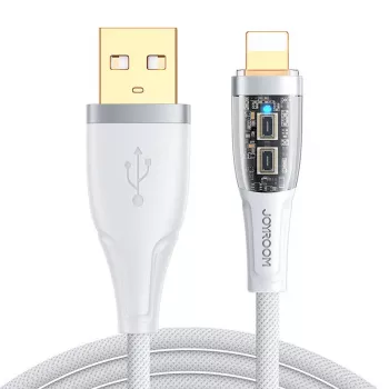 USB-A uz Lightning kabelis Joyroom S-UL012A3 2.4A 1.2 m Balts