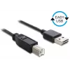 USB kabelis DeLOCK 2m USB 2.0 A - B vīr./vīr.