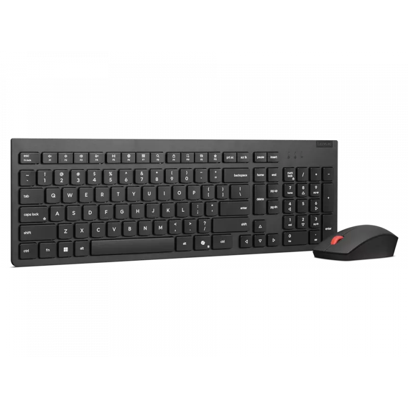 Lenovo bezvadu tastatūra un pele melnā krāsā