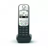 Gigaset A690HX Analog/DECT telefons ar zvanītāja ID, melns, sudrabs