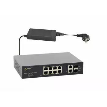 Industriālais PoE komutators TP-LINK SFG108 — 12 portu PoE, 802.3af/at atbalsts