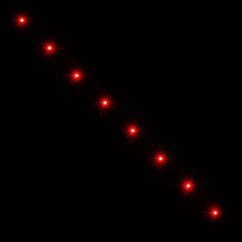 LED lente Lamptron LAMP-LEDPR1502 — sarkana, kalpošanas laiks 200 000 h