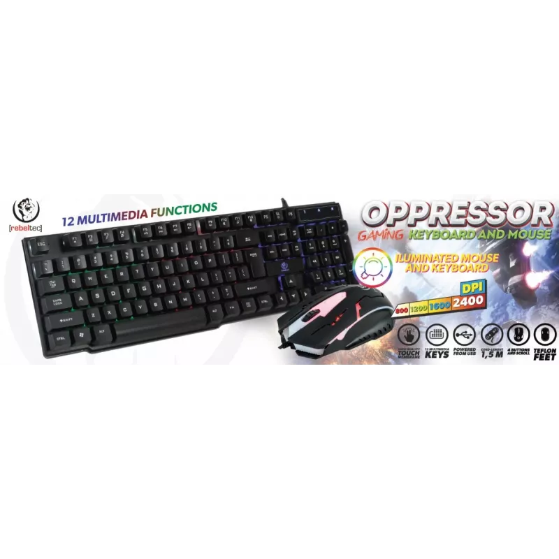 Rebeltec vadu tastatūras un peles komplekts