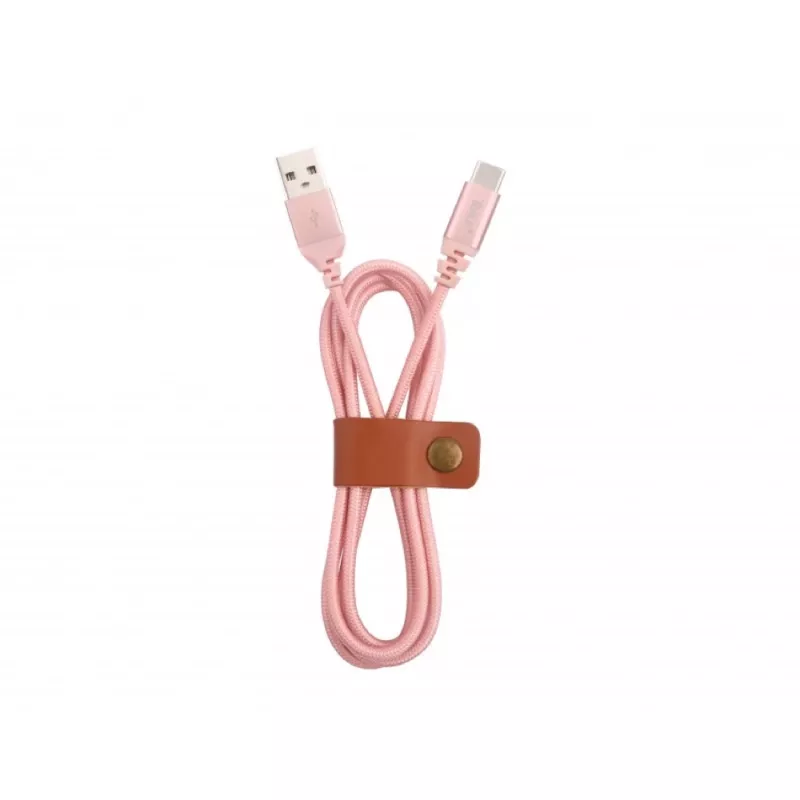 USB kabelis Tellur TLL155281 USB 2.0 1 m USB A USB C Rožu zelts