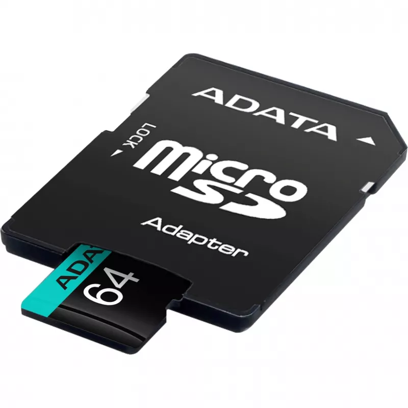 Flash Memory ADATA 64GB MicroSDXC UHS-I Premier Pro