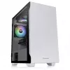 PC korpuss Thermaltake S100 Tempered Glass Snow Edition Micro Tower Balts