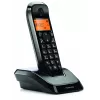 DECT tālrunis Motorola S1201 — bezvadu klausule, skaļrunis, zvanītāja ID, 50 ierakstu tālruņu grāmata, melns