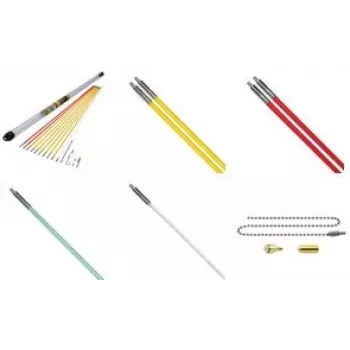 Stieņu vilkšanas komplekts c.k tools MightyRod PRO 10m — 10 stieņi kabeļu un cauruļu ievilkšanai