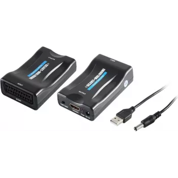 SCART uz HDMI pārveidotājs ShiverPeaks SP05-07001, līdz pat 1080p izšķirtspējai, analogā-digitālā video adapteris
