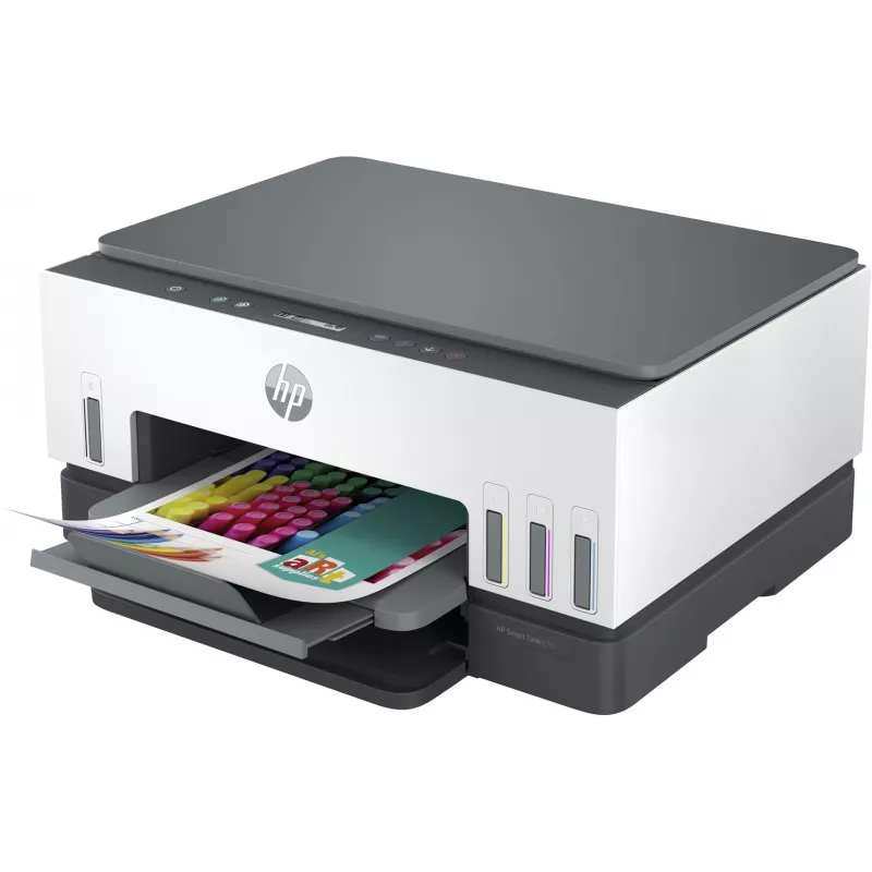 Daudzfunkciju printeris HP Smart Tank 670 — termālā tintes druka, krāsu, A4, Wi‑Fi/Bluetooth, duplekss, 4800x1200 DPI