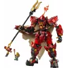 LEGO būvēšanas komplekts NINJAGO 71846 Uguns bruņinieka mehs, 996 detaļas, 2 minifigūriņas, kustināmas ekstremitātes, 260 mm augstums