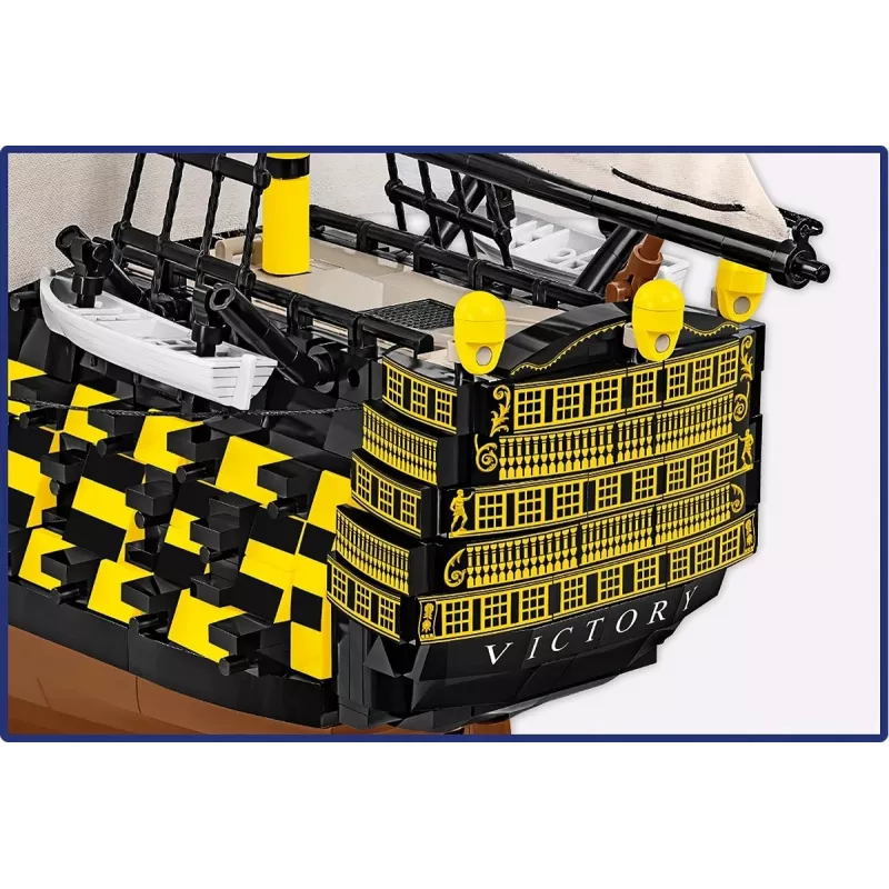 Būvkomplekts Cobi HMS Victory — 2517 detaļas, detalizēts vēsturiskas burinieka modelis