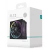 120 mm PC ventilators DeepCool FL12 3-in-1 Melns, 120×25 mm, 2150 RPM, Fluid Dynamic Bearing, PWM, 55 CFM, 32 dB, 3 gab. iepakojums