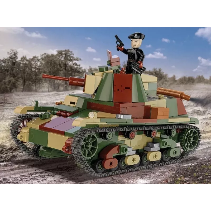 Cobi Building Blocks Light Tank 7TP modelis, 669 detaļas, COBI-2661