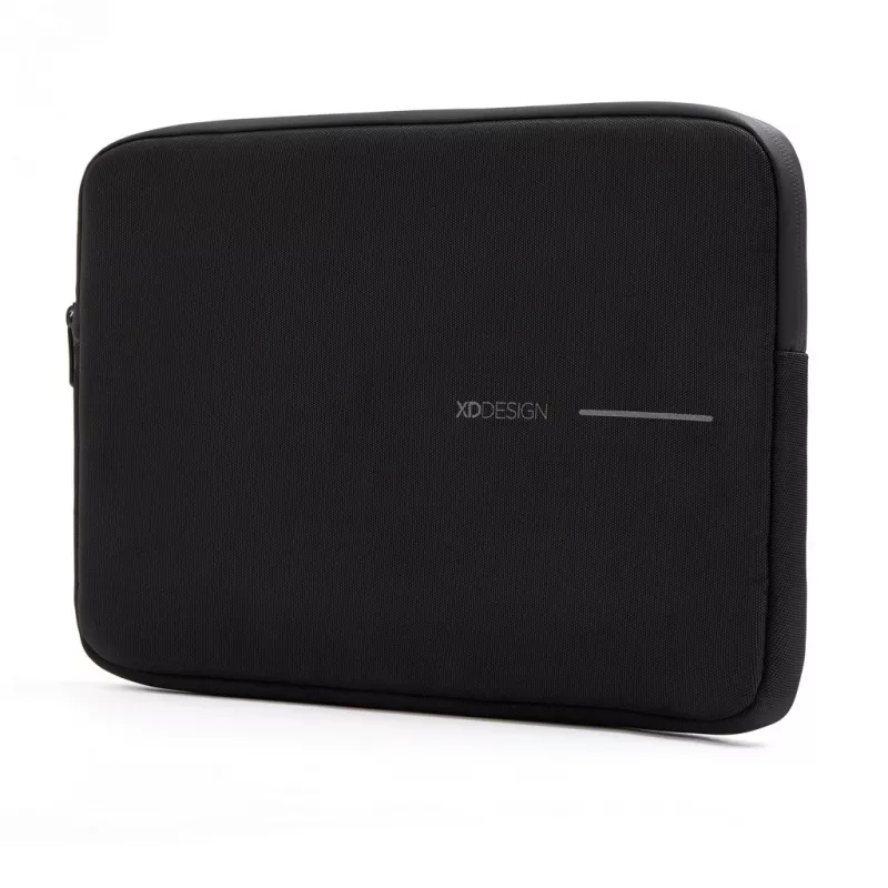 Aizsargājošs klēpjdatora futrālis XDDESIGN P706.201 — 14 collu (35,6 cm), melns, ar rāvējslēdzēju