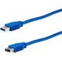 USB A–USB A kabelis e p CC 318/1 LOSE — USB 3.2 Gen 1 (3.1 Gen 1), 1,5 m, zils