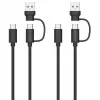USB 3.2 Gen 1 (3.1 Gen 1) kabelis Speedlink SL-460101-BK, 3 m, USB A/USB C uz USB C, melns