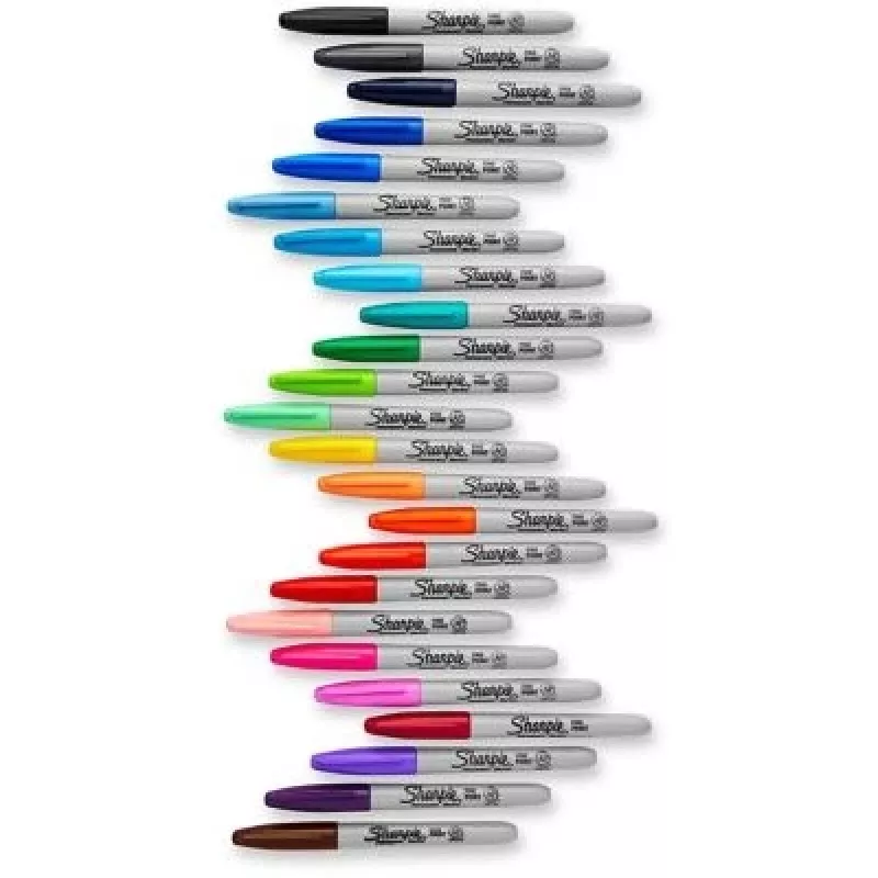 Sharpie Fine marķieris 24 gab. smalkais uzgalis Daudzkrāsu
