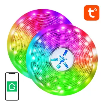 LED lentes gaismeklis NiteBird SL3 no gosund | nitebird — Viedais WiFi RGB, 2×5 m, Tuya