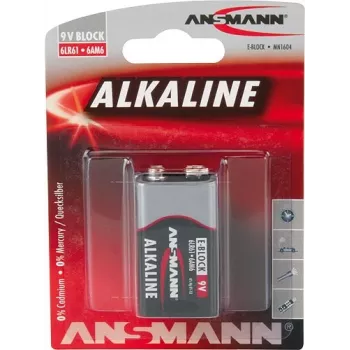 Baterija Ansmann 9V E-Bloks Sārmaina