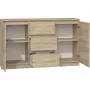 Topeshop KOMODA 2D3S DĄB SONOMA kumode
