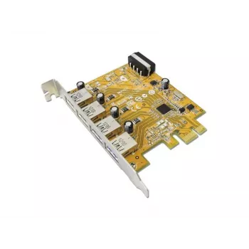 Iekšējā USB 3.2 Gen 1 (5 Gbit/s) PCIe saskarnes kartes adapteris — Sunix USB4300N, 78×121×18 mm