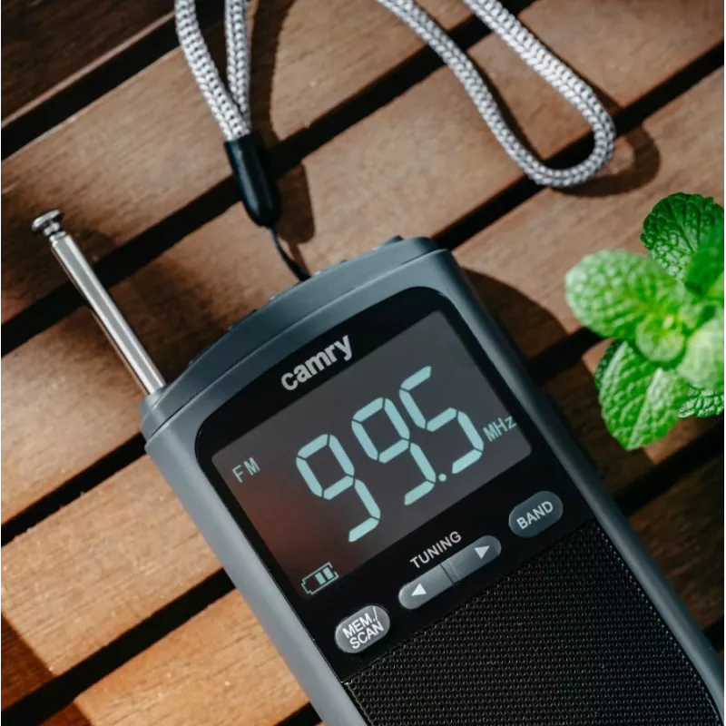 Camry | Pārnēsājams mini radio | CR 1905 | Modinātāja funkcija | Melns