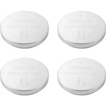 CR2450 pogu elements CR 2450 litija 580 mAh 3 V 4 gab. (VC-12714160)