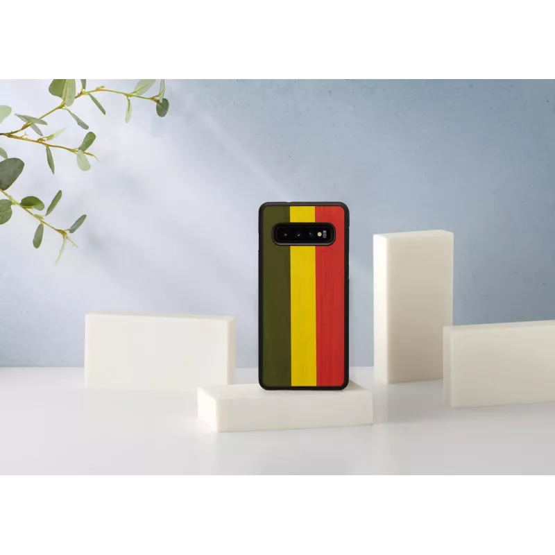 Viedtālruņa maciņš man and wood Galaxy S10 — reggae Melns aizsargapvalks