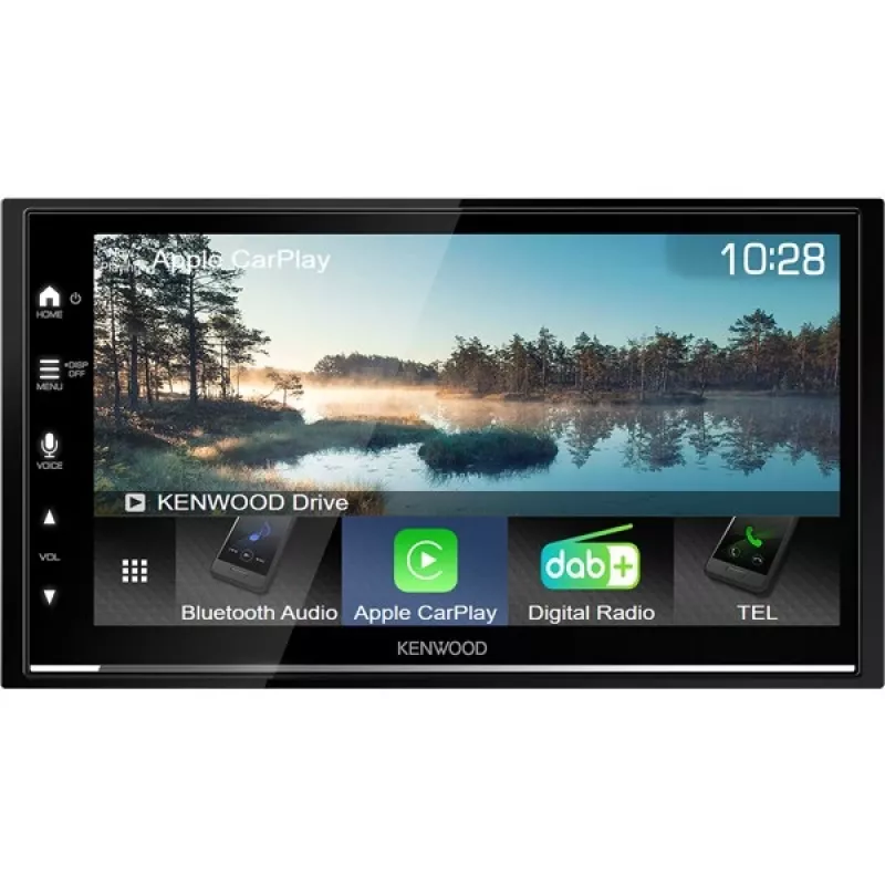 Kenwood DMX7722DABS automašīnas multivides uztvērējs Melns Wi-Fi Bluetooth