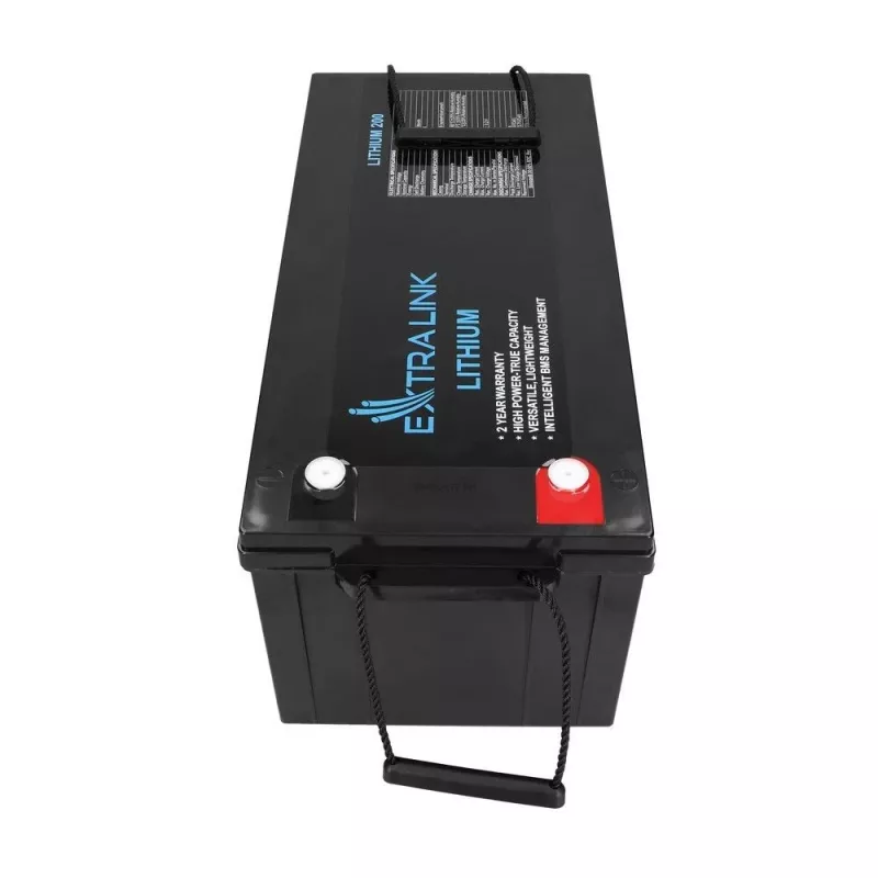 Extralink EX.30479 rūpniecisks uzlādējams litija dzelzs fosfāta (LiFePO4) akumulators, 12,8 V, 200 Ah