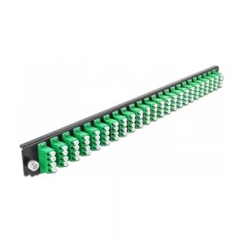 Splice Box Front Panel DeLOCK 19 inch 43370 24 port LC Quad zaļa