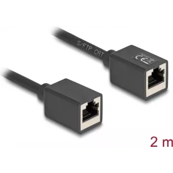 Tīkla kabelis DeLOCK 90331 RJ-45 Cat6a 2 m Melns