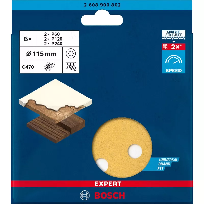 Bosch C470 Krāsai, Kokam slīpēšanas disks