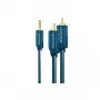 MP3 adaptera kabelis (3,5 mm audio ligzdas spraudnis/2x RCA spraudnis) - 1,0 m papildu adapteris MP3 atskaņotājiem, iPod un viedtālruņiem