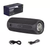Pārnēsājams skaļrunis MANTA SPK130GO BT — Bluetooth 5.0, TWS, FM, 10W RMS, uzlādējams (melns, 8×8×19 cm)