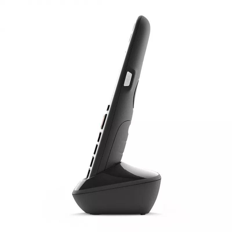 Gigaset E720HX Analog/DECT telefons ar zvanītāja ID, melns