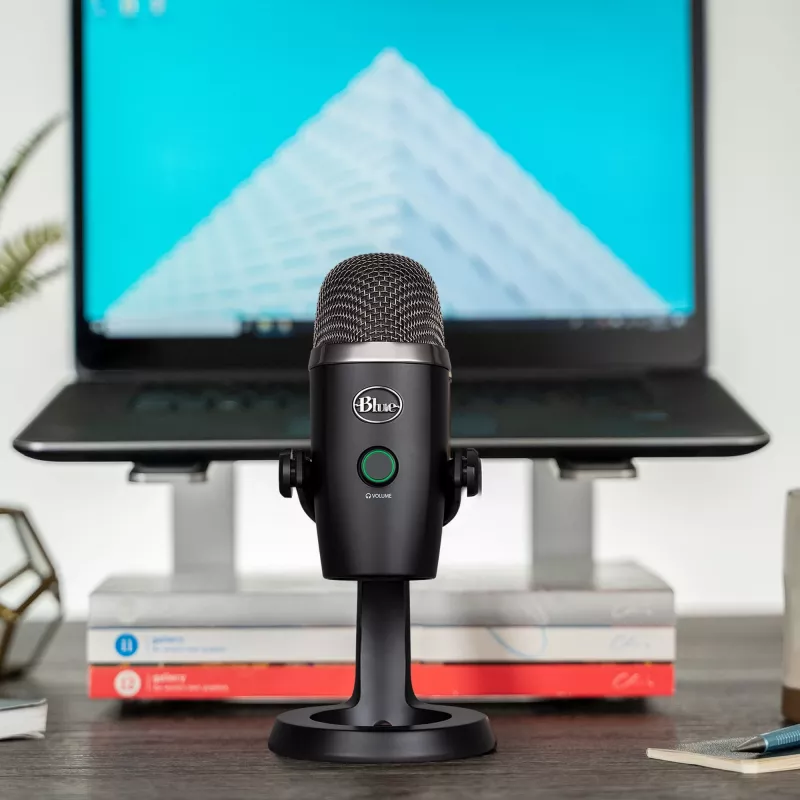 Logitech Yeti Nano, galda mikrofons, 20 - 20000 Hz, 0,5%, 24 biti, 48 kHz, 4,5 mV/Pa