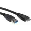 ROLINE USB kabelis - Micro-USB Type B (M) uz USB Type A (M)