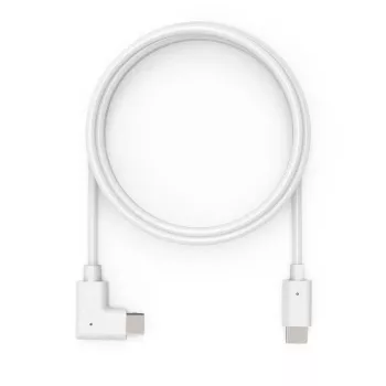 Compulocks 1,83 m USB-C uz USB-C 90 grādu 2.0 uzlādes un datu kabelis - USB kabelis - 24 kontaktu USB-C (V) taisns uz 24 kontaktu USB-C (V) pa labi leņķī - Balts - Compulock