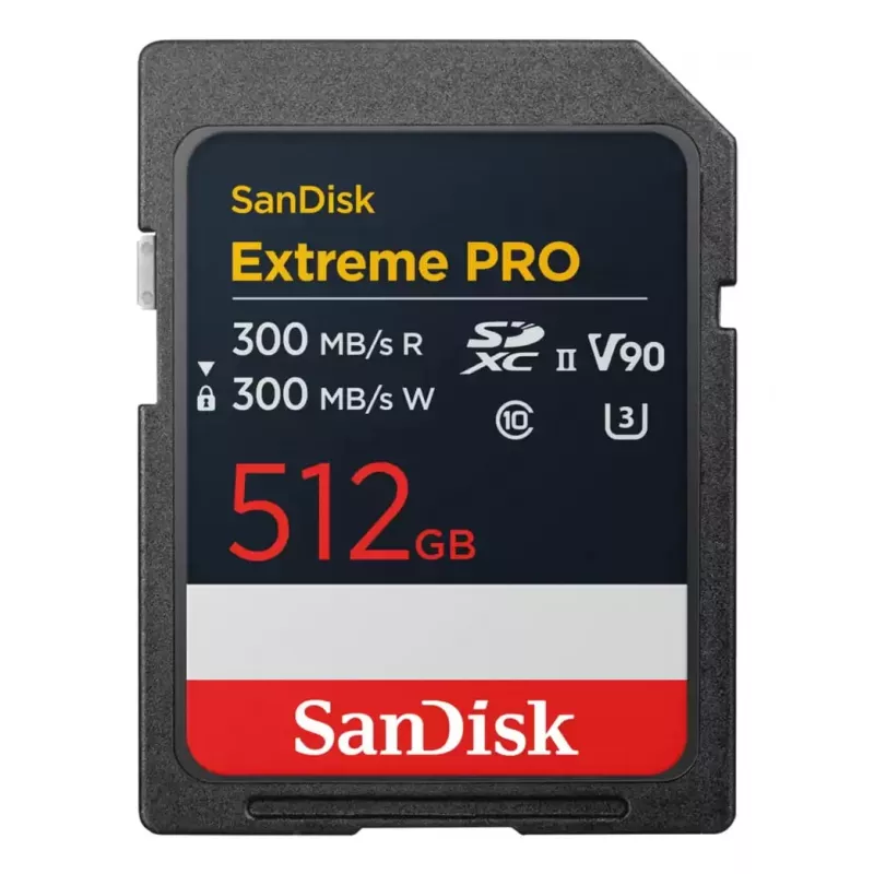 SanDisk Extreme Pro - Zibatmiņas karte - 512 GB - Video klase V90 / UHS-II U3 / 10. klase - SDXC UHS-II