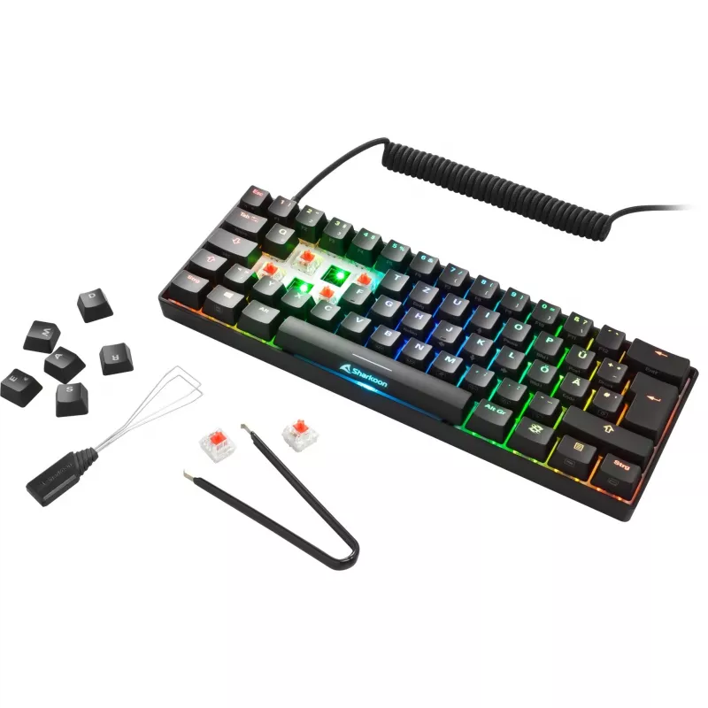 Sharkoon SKILLER SGK50 S4 tastatūra spēlēm USB QWERTZ vācu melna