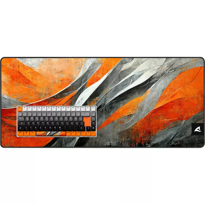 Mehāniskā spēļu tastatūra Sharkoon SKILLER SGK50 S3 Design Bundle D6 — oranža/pelēka
