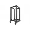 Brīvi stāvošs statīvs LANBERG OR01-6822-B 22U, 600 mm platums x 800 mm dziļums, melns, 600 kg kravnesība