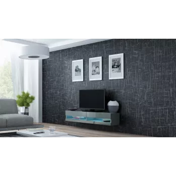 Cama TV statīvs VIGO jauna 30/140/40 pelēks/pelēks glancēts