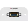 Kindermann Konnect 54 alu - Modulāra Faceplate-Snap-In - USB A tipa (7441000529)