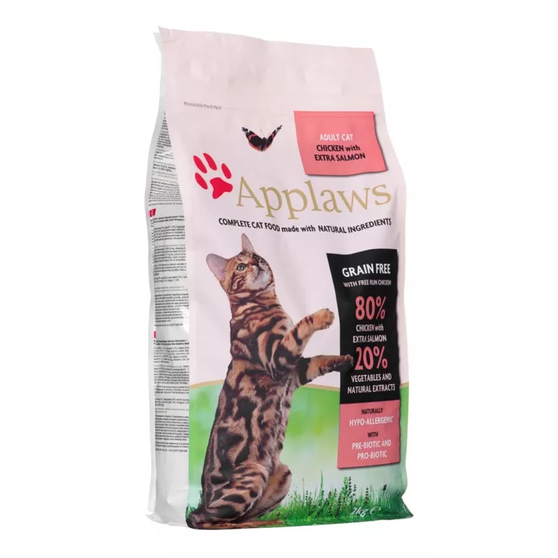 Applaws sausā kaķu barība, vista ar lasi, 2 kg