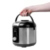 Rīsu vārāmais GASTROBACK Rice Control Low Carb & Steam, 3 L, 450 W, melns/nerūsējošais tērauds